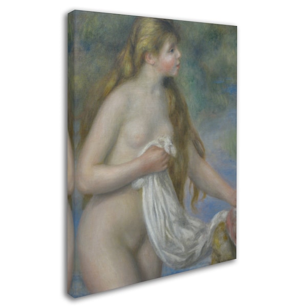 Pierre Renoir 'Bather With Long Hair C. 1895' Canvas Art,35x47